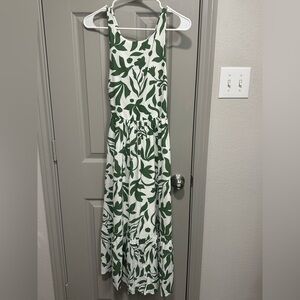 Time and Tru Green Floral Maxi Dress
